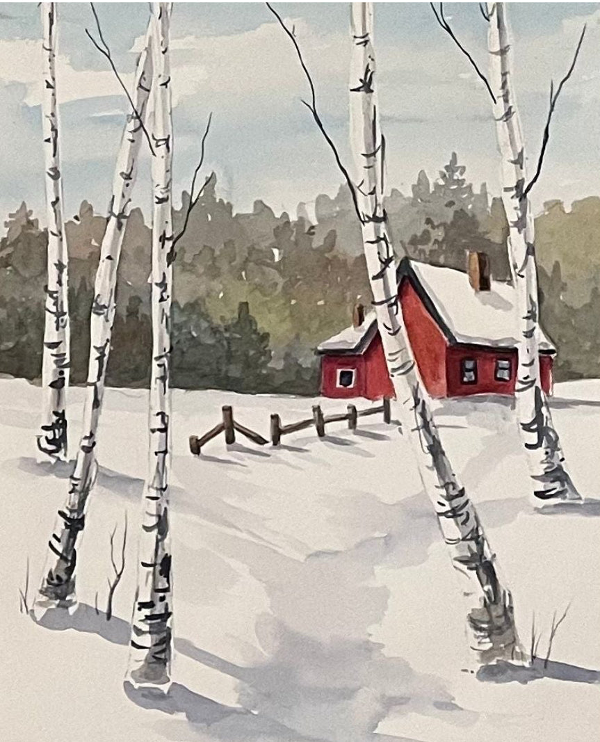 # 3 AE Kit - Red House in Snow