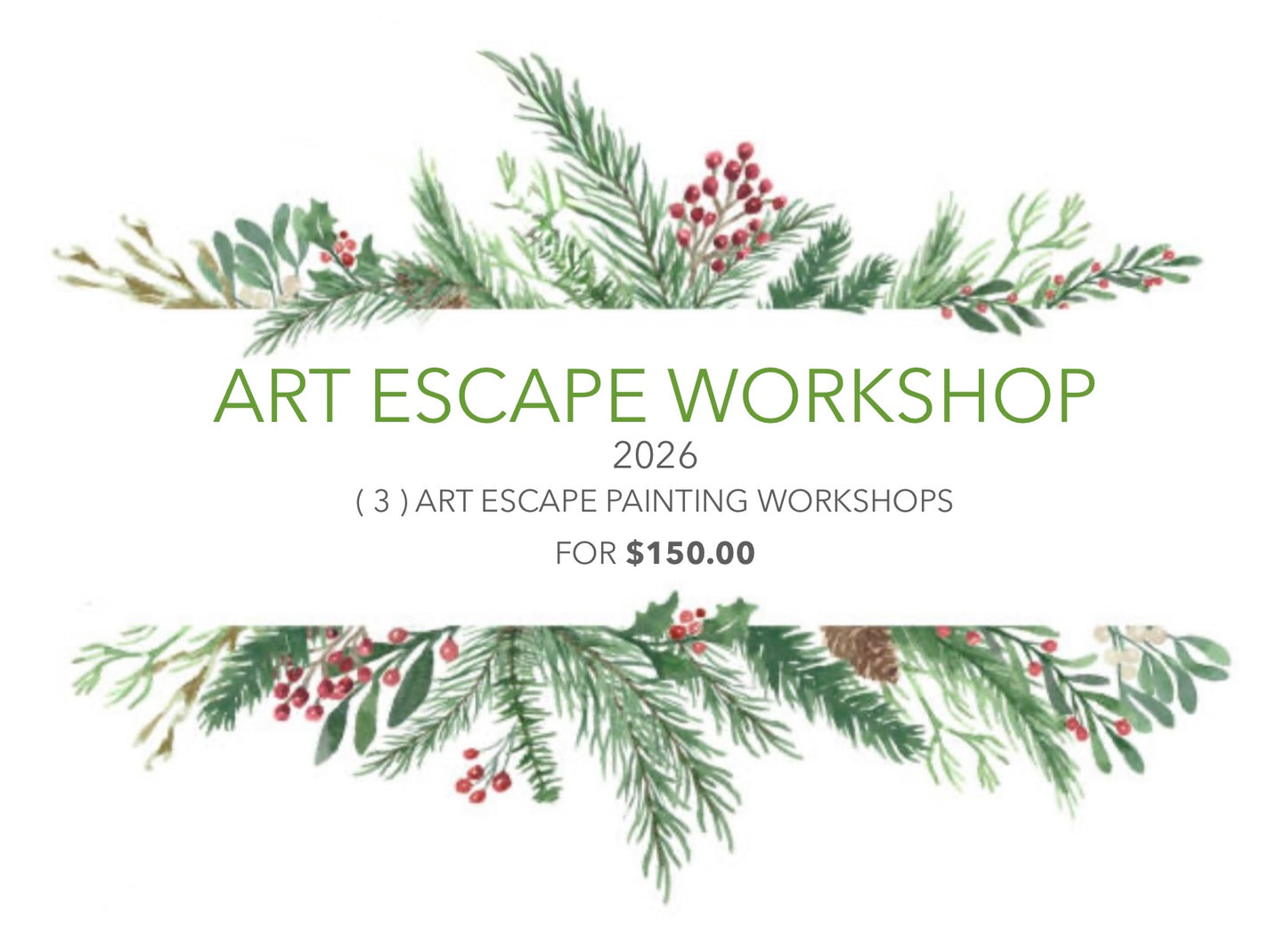 Cyber Monday - 2026 (3) ART ESCAPE PAINTING SPECIAL - $150