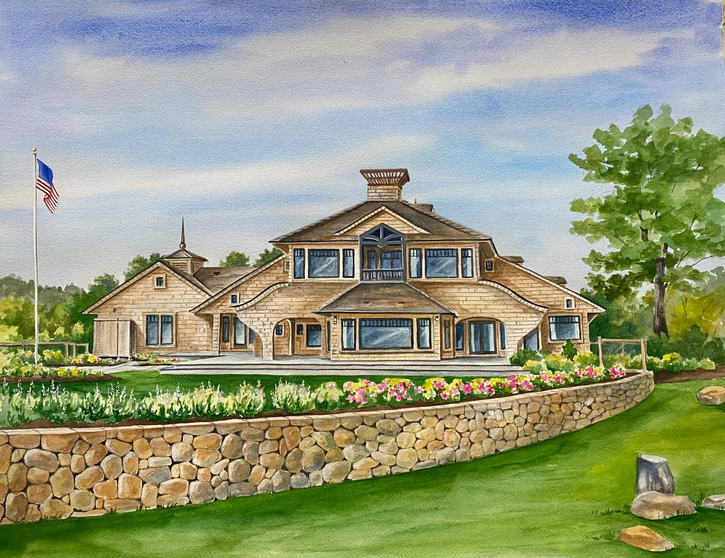 Custom 8”x 10” Watercolor House Portrait $600 - Deposit / Payment