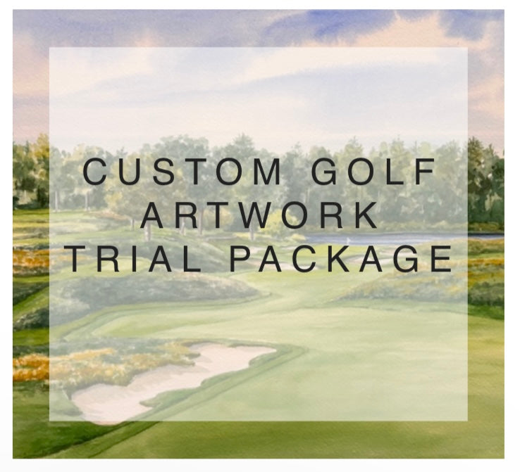 CUSTOM GOLF ARTWORK - TRIAL GOLF PACKAGE $600