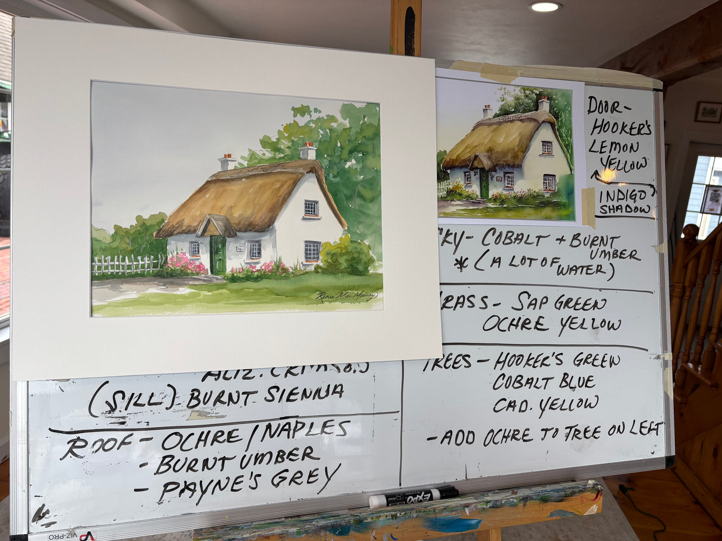 Irish Cottage - Class Original Demo Painting