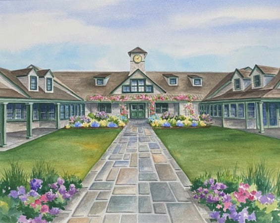 Golf Artwork - Nantucket Golf Club, 5"x 7" matted print