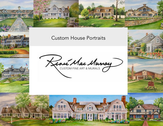 SPRING HOUSE PORTRAIT SPECIAL  - 8” x 10" Custom House Portrait - Watercolor (deposit)