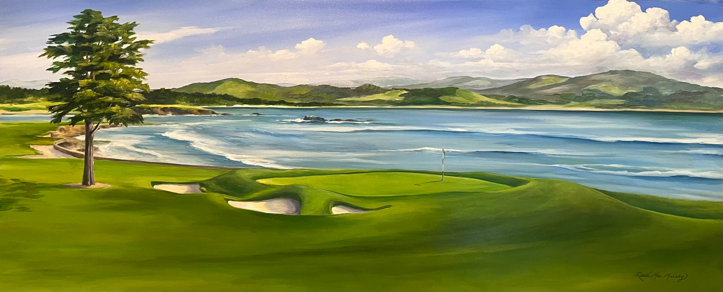 Artwork - Pebble Beach Golf Links, 18" x 24" Giclee Print