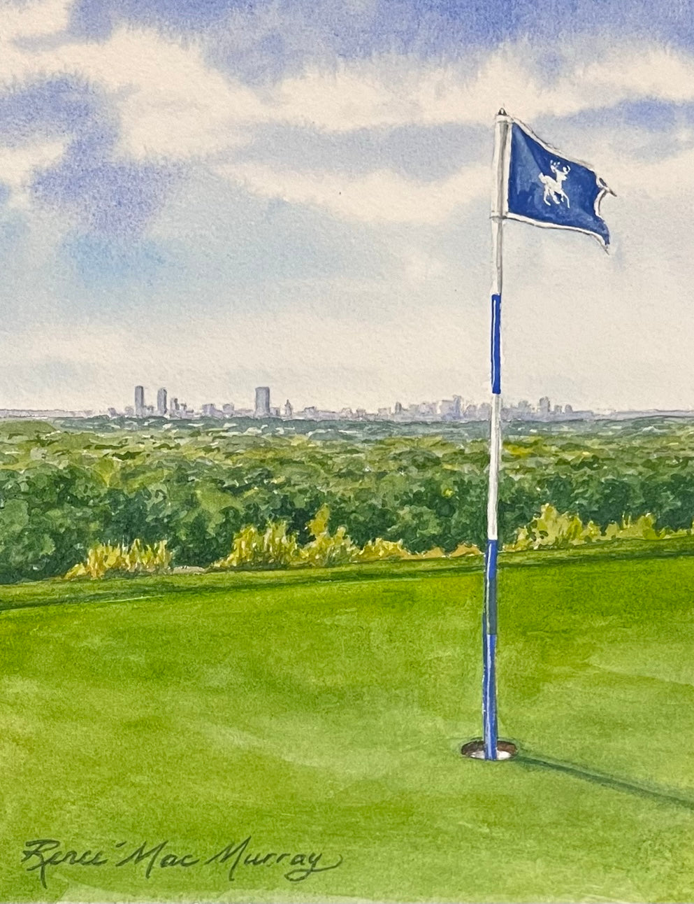 Golf Artwork - Granite Links Golf Club, 5”x7” matted print