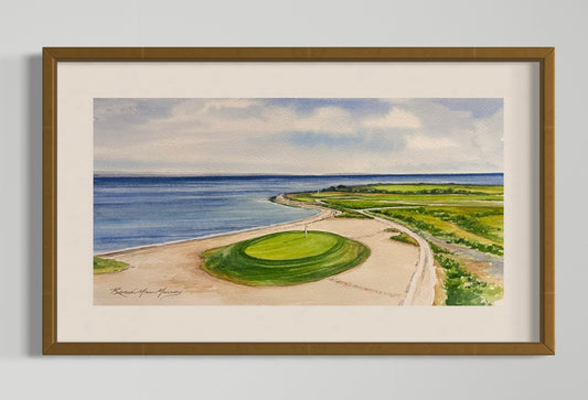 Golf Artwork - The Kittansett Club, Marion Ma - 12”x16”matted print