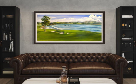 Artwork - Pebble Beach Golf Links, 18" x 24" Giclee Print