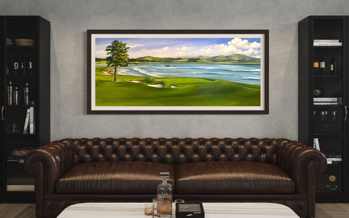 Golf Artwork - Pebble Beach Golf Links, 18" x 24" Giclee Print